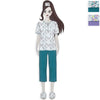 Amica Pigiama Cotone Leggero da Donna Maniche Corte Capri 21A540 S34 - Passarelli Biancheria
