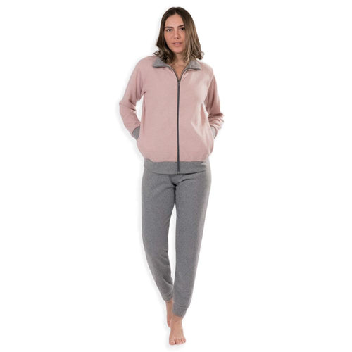 Amica Pigiama Tuta Casa Invernale da Donna con Zip 22A648 S44 - Passarelli Biancheria