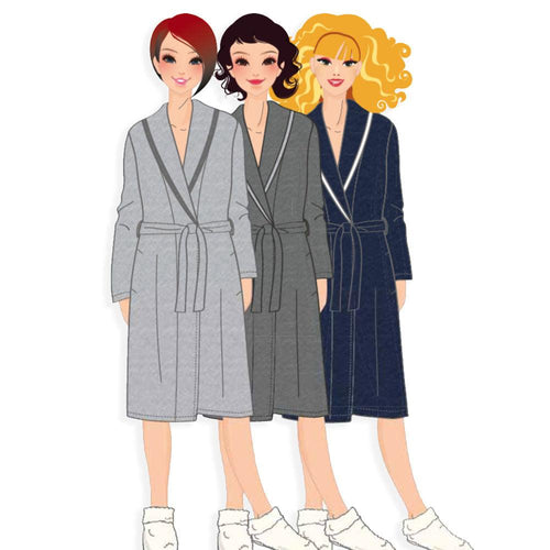 Amica Vestaglia Invernale in Punto Milano collo Sciallato da Donna A478 S40 - Passarelli Biancheria