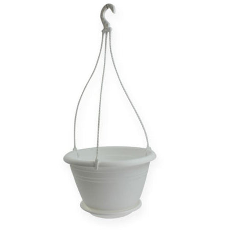 Vaso da appendere con gancio e riserva d'acqua per balcone "Elements Air" per fiori e piante