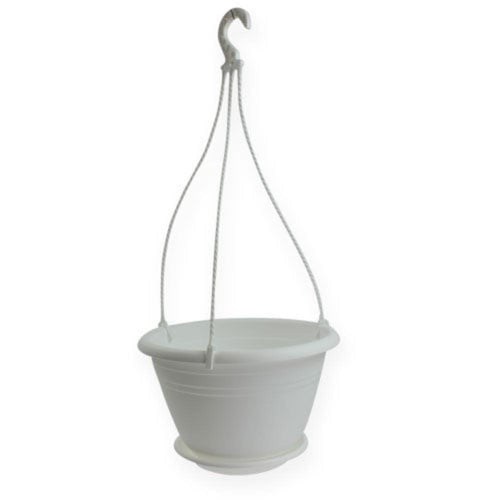 Vaso da appendere con gancio e riserva d'acqua per balcone Elements Air per fiori e piante
