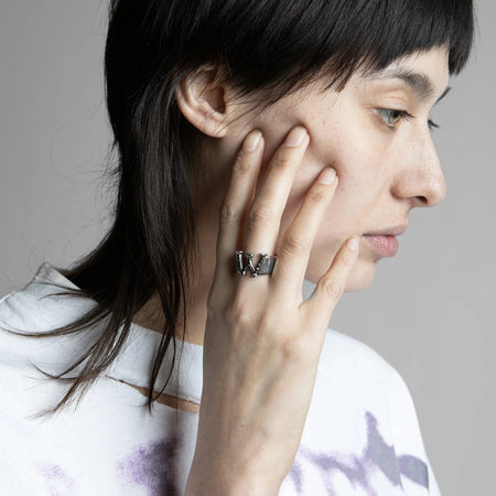 Anello Wasted Paris Silver ring