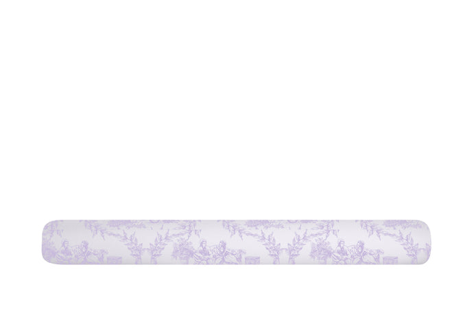 Completo letto lenzuola federe stampa digitale 100% cotone, made in italy TOILE DE JOUY VIOLETTA