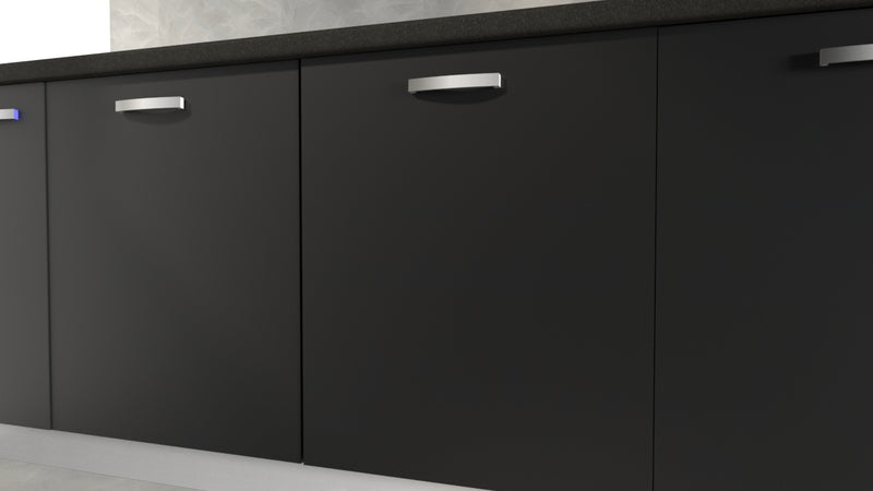 Anta per mobili in Legno nobilitato Compresa di Maniglia spessore 1.8 cm 90x60 in colore nero