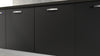 Anta per mobili 90×45 cm colore Nero in Legno nobilitato Compresa di Maniglia spessore 1.8 cm