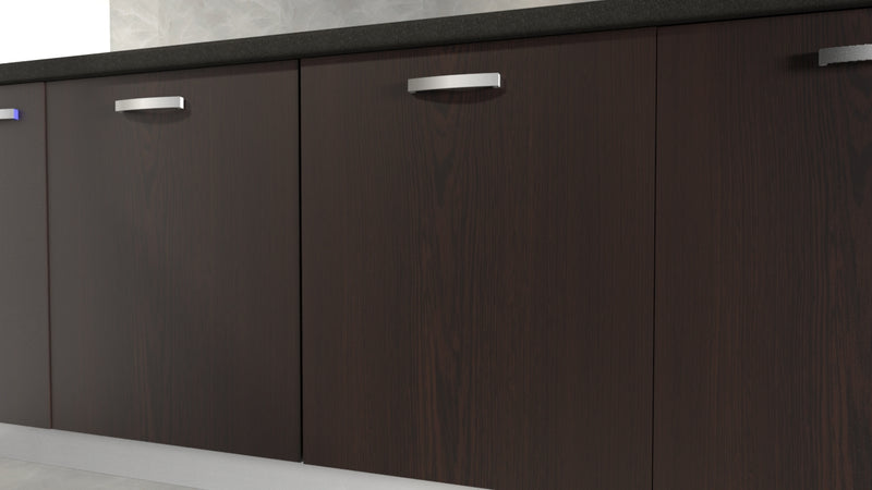 Anta per mobili 72x45 cm colore wengè in Legno nobilitato Compresa di Maniglia spessore 1.8 cm