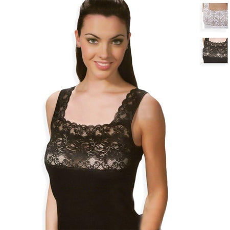 Antonella Canottiera Spalla Larga Invernale Lana-Cotone da Donna 62089 S16 - Passarelli Biancheria