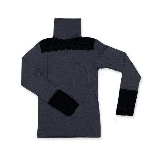 Antonella Maglia Dolcevita Maniche Lunghe con Pizzo da Donna 62970 S22 - Passarelli Biancheria