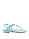 Miu Miu Sandalo Infradito in Vernice Azzurra da donna