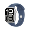 Apple Watch 10 GPS 46MM Silver Denim Sportband M/L