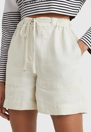 Tommy Hilfiger PANTALONCINO CASUAL LINEN SHORT da donna