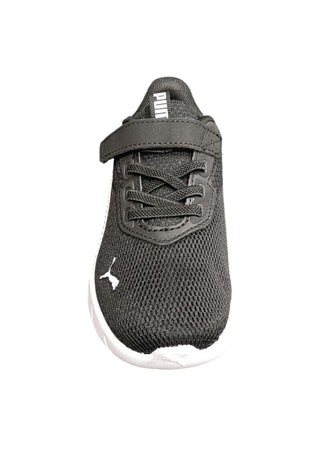 Scarpe sneakers Bambini e ragazzi PUMA FLEX FOCUS  nero-bianco laccio elastico e velcro