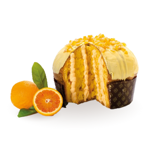 Panettone Artigianale Farcito con Crema di Arancia di Sicilia