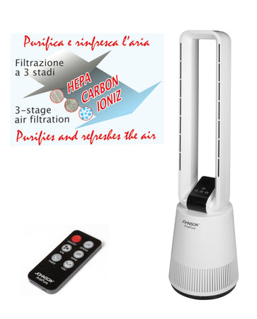 Ventilatore e Purificatore 2in1 REGOLABILE SILENZIOSO con Timer Programmabile