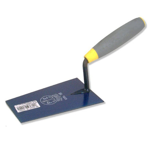 Cazzuola Ancora per muratore a punta quadra in acciaio temperato con manico antiscivolo