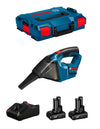 Aspiratore BOSCH GAS 12V-LI (2 x 6,0 Ah + GAL12V-40 + L-Boxx 102)