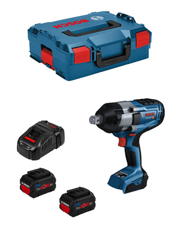 Avvitatore a massa battente BOSCH GDS 18V-1050 H (2 x 8,0 Ah ProCORE + GAL1880CV + L-Boxx 136)