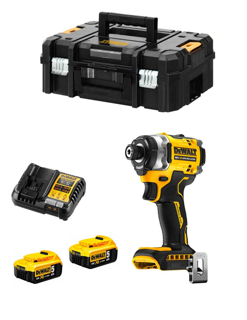 Avvitatore ad Impulsi DeWALT DCF860P2 (2 x 5,0 Ah + DCB1104 + TSTAK II)