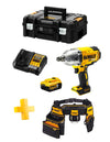 Avvitatore ad Impulsi DeWALT DCF899P1T (1 x 5,0 Ah + DCB1104 + TSTAK II + Cintura portautensili DWST1-75552)