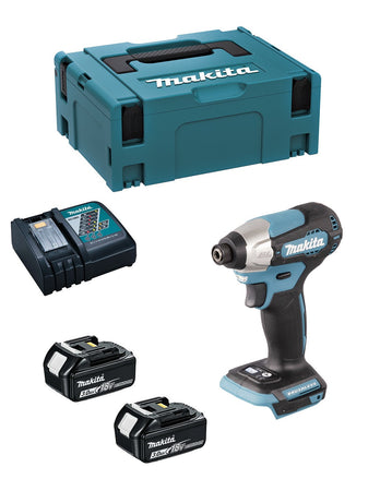 Avvitatore ad Impulsi MAKITA DTD157RFJ (2 x 3,0 Ah + DC18RC + MAKPAC 2)