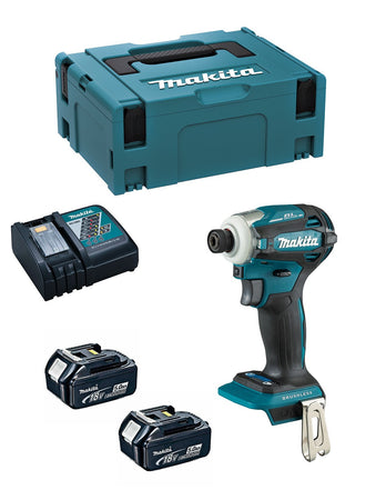 Avvitatore ad Impulsi MAKITA DTD172RTJ (2 x 5,0 Ah + DC18RC + MAKPAC 2)