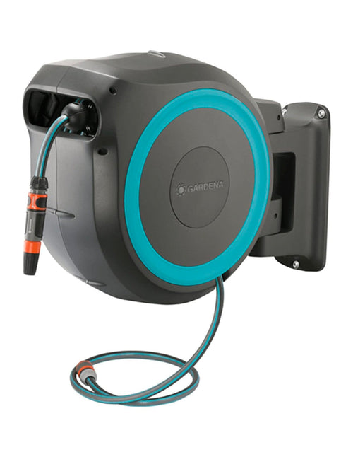 Gardena avvolgitubo automatico da parete rollup m / l 25 m con bordo bianco 4078500052023