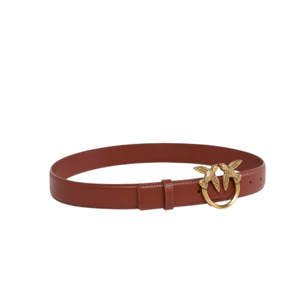 Pinko cinture donna pinko - love berry h3 belt vitello - marrone da donna
