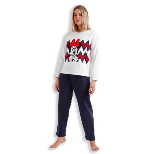 Aznar Disney Pigiama Invernale da Donna in Felpina Minnie 60541 S36 - Passarelli Biancheria
