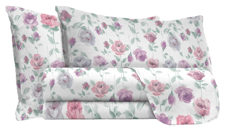 Athena Completo Letto Matrimoniale Made in Italy Grazia B42 - Passarelli Biancheria