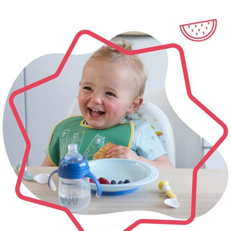 Badabulle Set di 3 piatti antiscivolo e infrangibili, 12m+