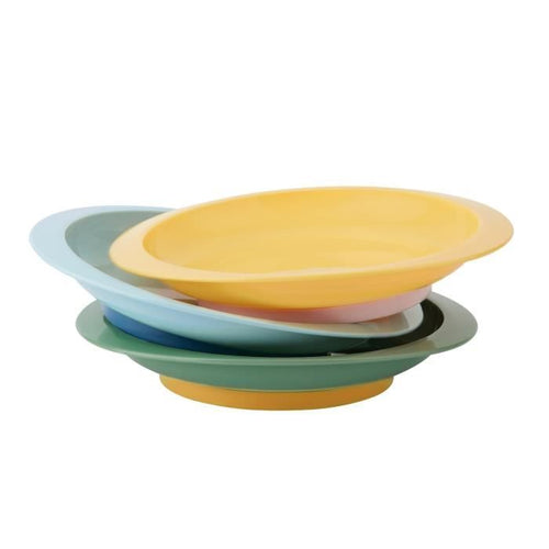 Badabulle Set di 3 piatti antiscivolo e infrangibili, 12m+