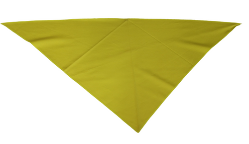 Foulard giallo chiaro triangolare