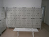 Armadietto multispogliatoio sovrapposto a 2 posti in metallo verniciato cm. 38x35x180h