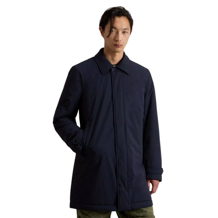 Woolrich giacche uomo woolrich - stretch 2in1 carcoat - blu da uomo