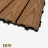 1mq (11 pezzi) di Pavimento Quadrotte in decking WPC da esterno 30X30cm (sp.2cm) inclusa struttura CLICK