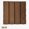 1mq (11 pezzi) di Pavimento Quadrotte in decking WPC da esterno 30X30cm (sp.2cm) inclusa struttura CLICK