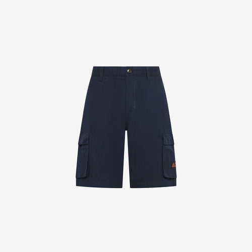 Bermuda uomo cargo  Sun68 blu navy in misto cotone con tasche laterali