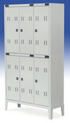 Armadietto multi spogliatoio multi vano a 6 posti in metallo verniciato cm. 102x35x180h