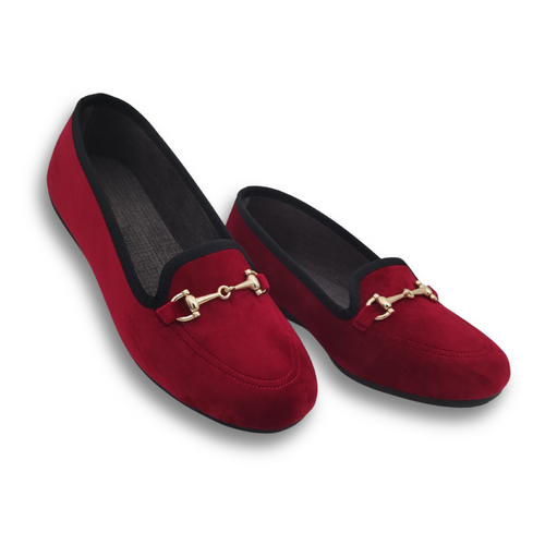 Le Parigine Eleganti Ballerine Donna da Casa, Friulane in Velluto Invernali, Ciabatte Basse e Chiuse, Produzione Artigianale