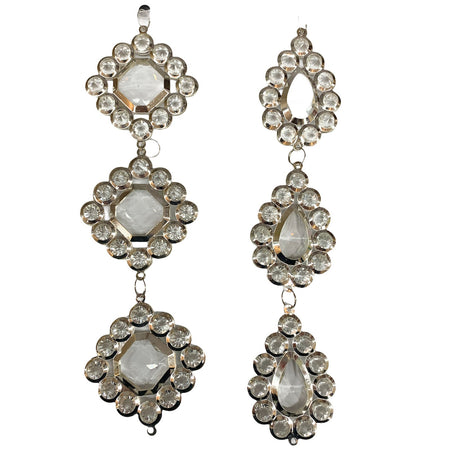 Pallina in vetro Gemma Trasparente per albero di natale sfera natalizia particolare