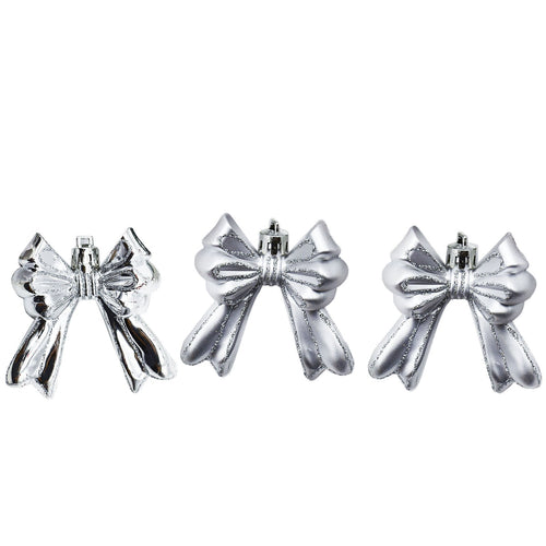 Fiocchetti pendenti lucidi e opachi con Glitter decorazione per albero da 7 cm