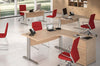 Scrivania per ufficio operativo con fianchi metallici cm. 80/140/160/180x80x73h