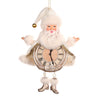 Pendaglio a forma di Babbo con orologio natalizio per albero decorazione natalizia da 18 cm