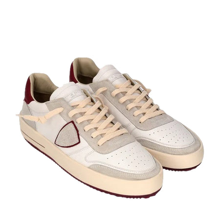 Philippe Model sneaker uomo philippe model - nice low man - bordeaux da uomo