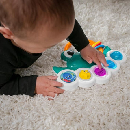 Giocattolo di attività sensoriale Busy Bubbles di Neptune Ocean Explorers BABY EINSTEIN, luci e musica interattive, 3 mesi