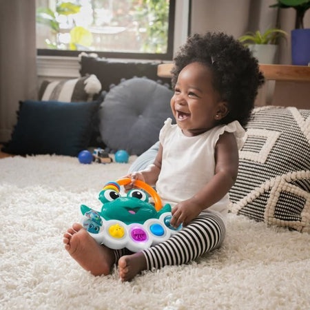 Giocattolo di attività sensoriale Busy Bubbles di Neptune Ocean Explorers BABY EINSTEIN, luci e musica interattive, 3 mesi