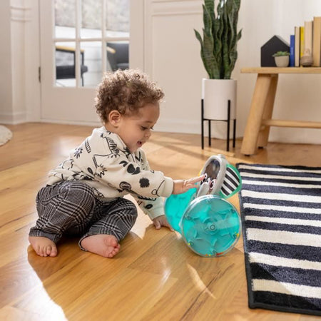 BABY EINSTEIN Giocattolo su ruote Elefantino, Musica e Luci, Interattivo e Multilingue, Sviluppo della motricità