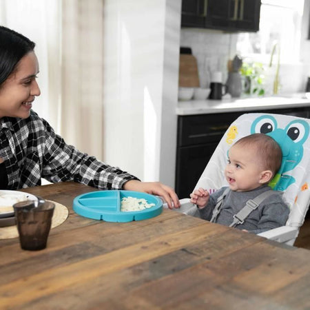 Seggiolone BABY EINSTEIN NEPTUNE per bambini dai 6 mesi ai 3 anni, completo di: tappetino per l'acqua, piastra di sicurezza, vassoio e tasca portaoggetti