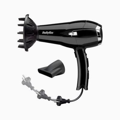 BABYLISS - Asciugacapelli - 2000 W - CordKeeper 2000 - nero - D374E