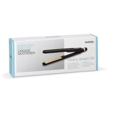 BaByliss ST089E - Piastra per capelli BaByliss - 2 impostazioni di temperatura - Fino a 230  C - Piastre in ceramica - Tappetino resistente al calore